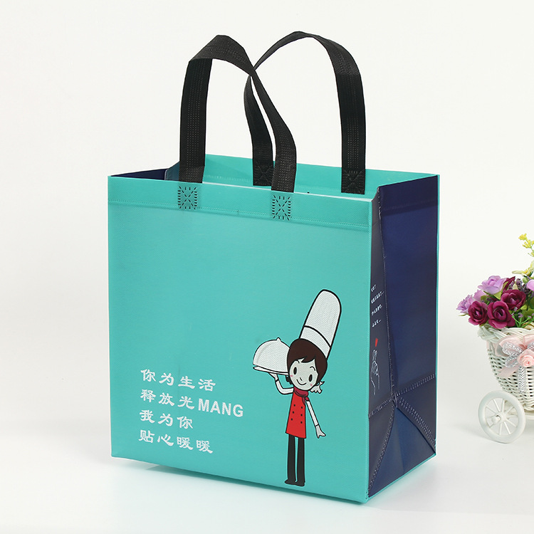 Non-woven bag takeaway bag fast food bag coated environmental protection bag custom shopping handbag Non-woven bag takeaway bag fast food bag coated environmental protection bag custom shopping handbag