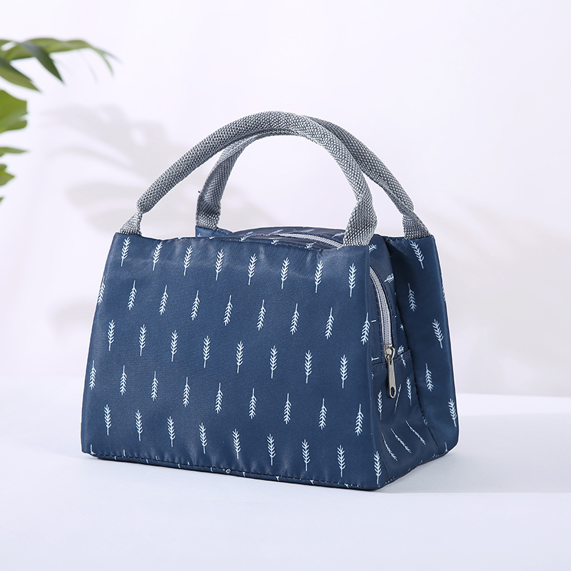 Long thermal food bag bento bag handbag waterproof canvas insulation bag large aluminum foil thickened