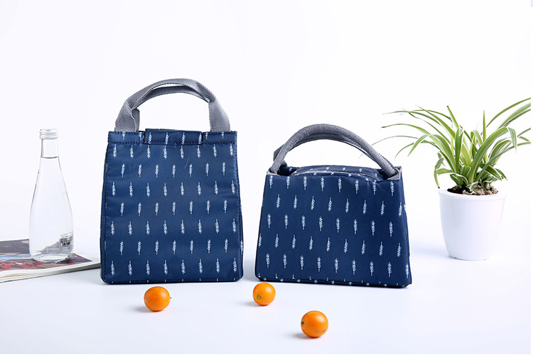 Long thermal food bag bento bag handbag waterproof canvas insulation bag large aluminum foil thickened