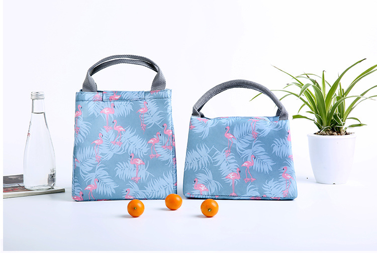 Long thermal food bag bento bag handbag waterproof canvas insulation bag large aluminum foil thickened