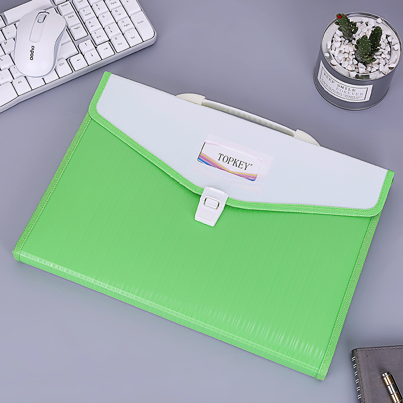 Organ bag with 13 compartments, multi-layer inset folder, female student examination paper bag, food bag