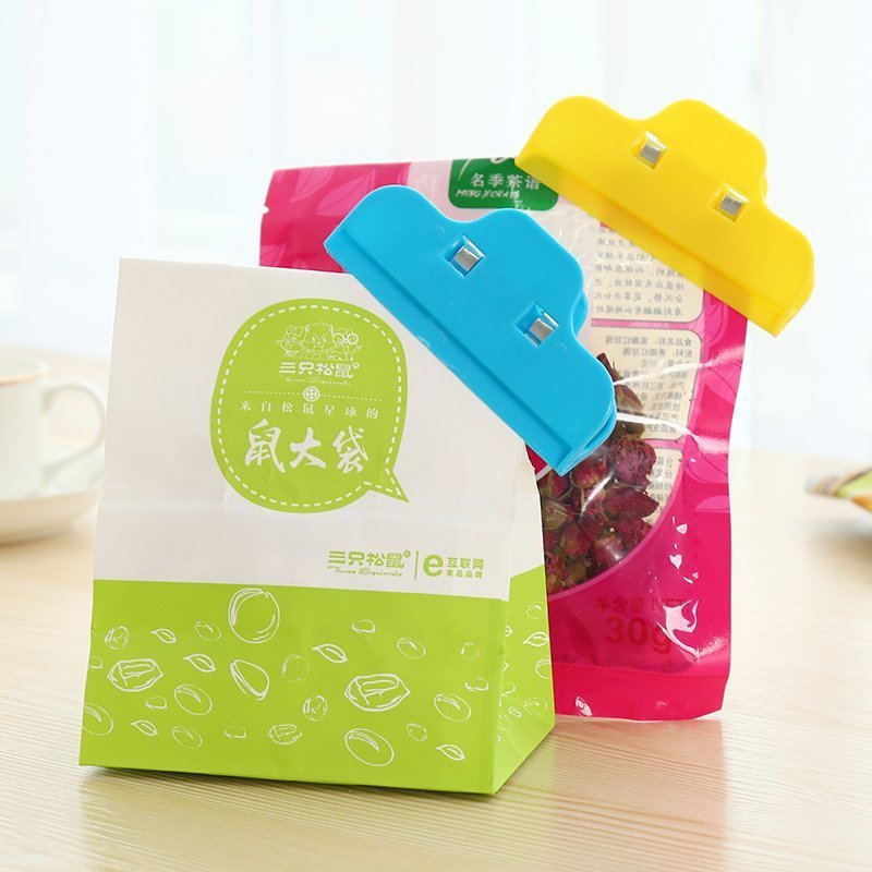 Large plastic food seal clamps the food bag snacks clip moistureproof preservation sealer plastic bag sealer