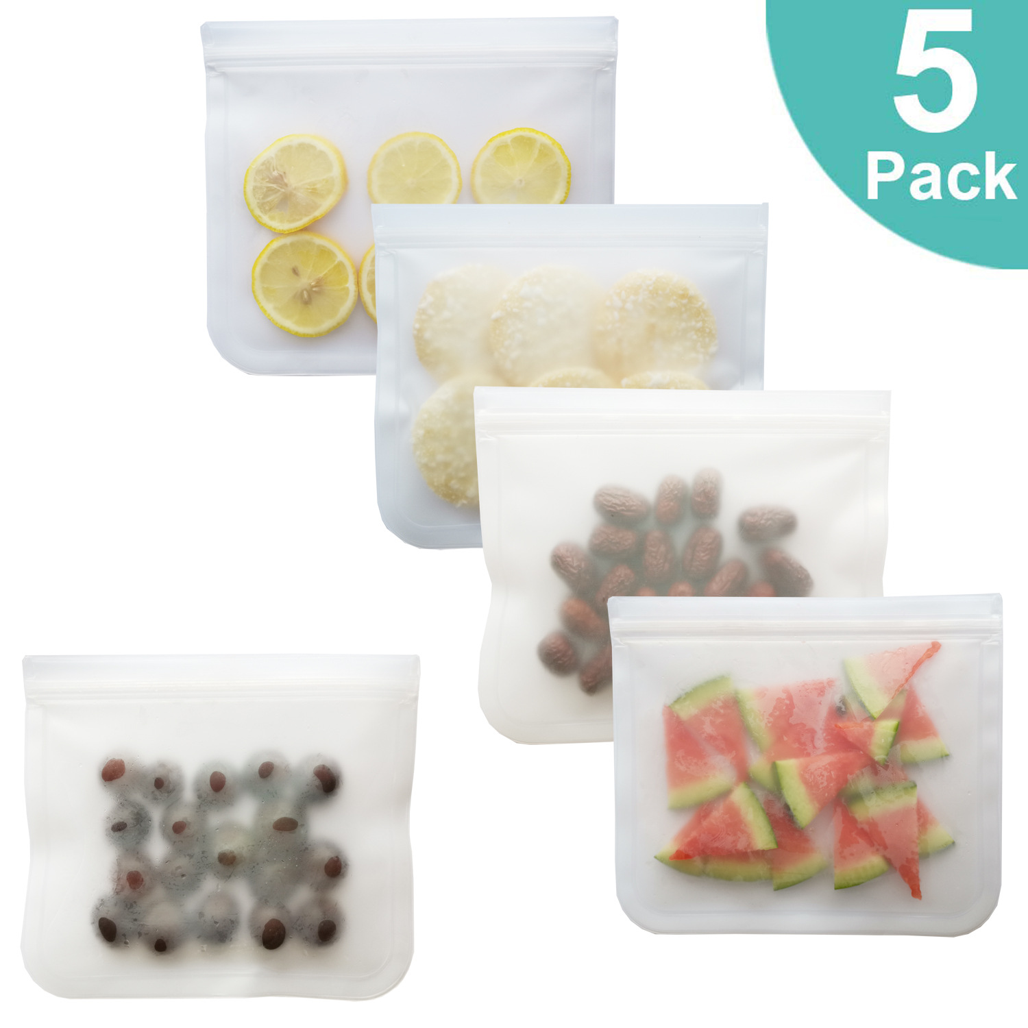 Spot translucent frosted PEVA food plastic bag refrigerator food storage plastic bag sealed food bag