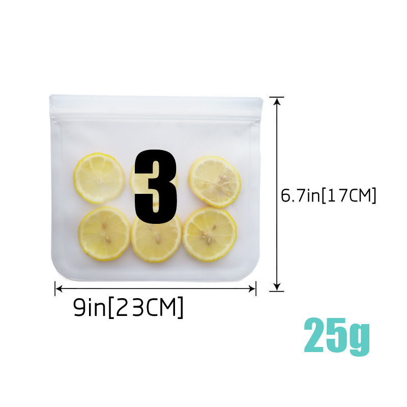 Spot translucent frosted PEVA food plastic bag refrigerator food storage plastic bag sealed food bag