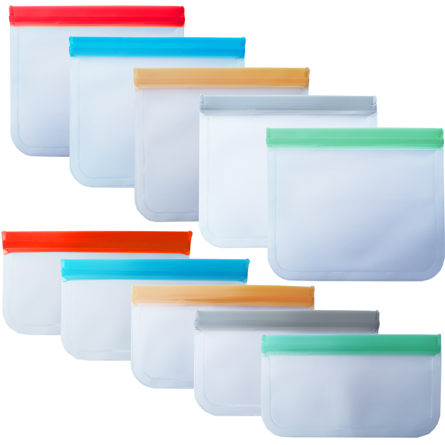 Spot translucent frosted PEVA food plastic bag refrigerator food storage plastic bag sealed food bag