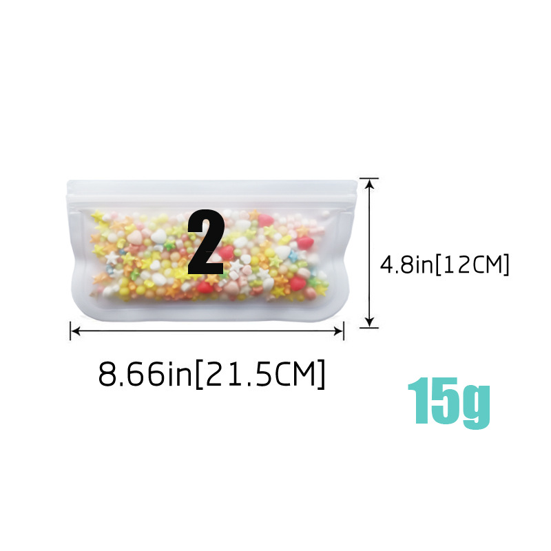 Spot translucent frosted PEVA food plastic bag refrigerator food storage plastic bag sealed food bag