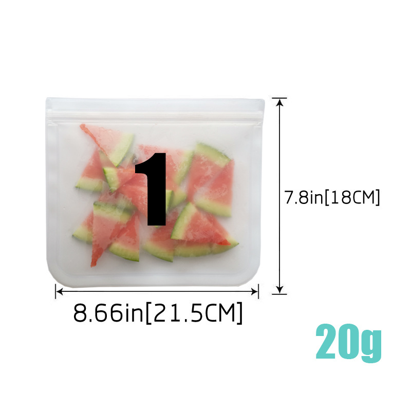 Spot translucent frosted PEVA food plastic bag refrigerator food storage plastic bag sealed food bag