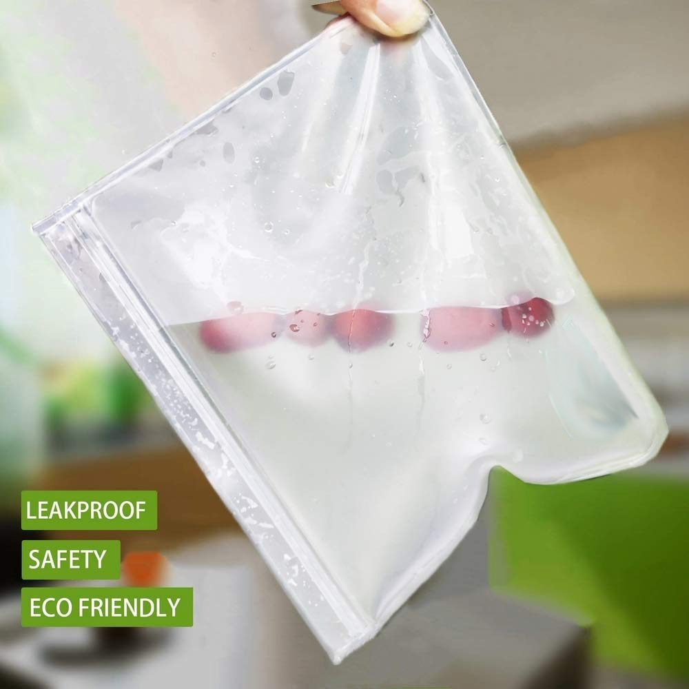 Spot translucent frosted PEVA food plastic bag refrigerator food storage plastic bag sealed food bag