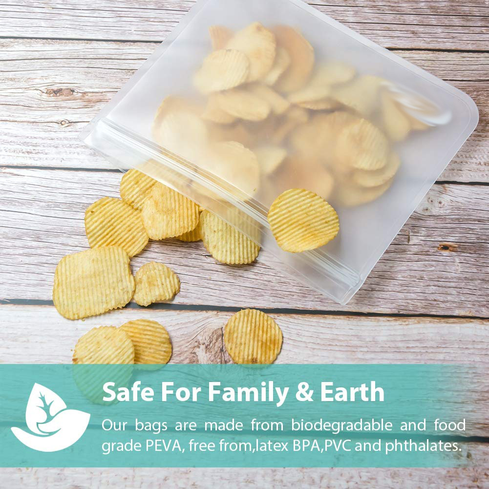 Spot translucent frosted PEVA food plastic bag refrigerator food storage plastic bag sealed food bag