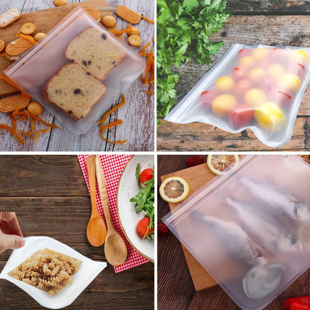 Spot translucent frosted PEVA food plastic bag refrigerator food storage plastic bag sealed food bag