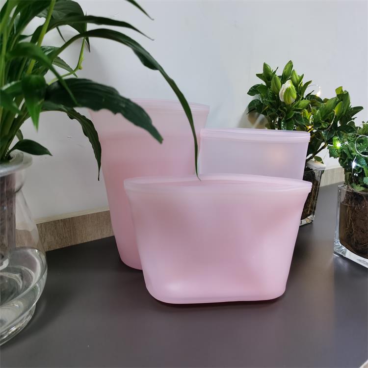 Factory spot silicone plastic bag silicone self - sealed storage bag refrigerator food bag silicone food storage bag