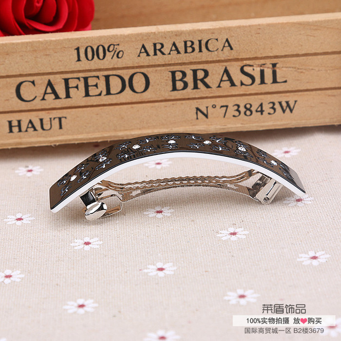 Acrylic hairpin spring clip hair clip clip card top female diamond Masson