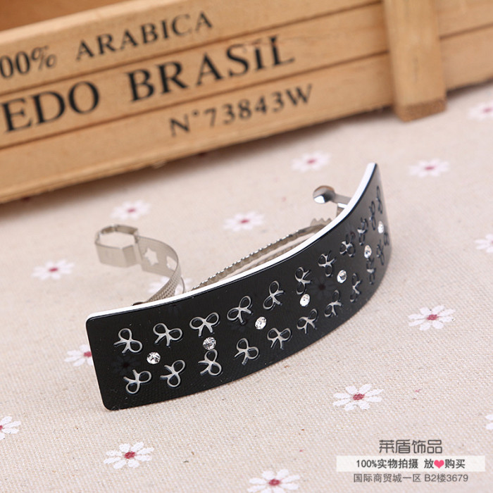 Acrylic hairpin spring clip hair clip clip card top female diamond Masson