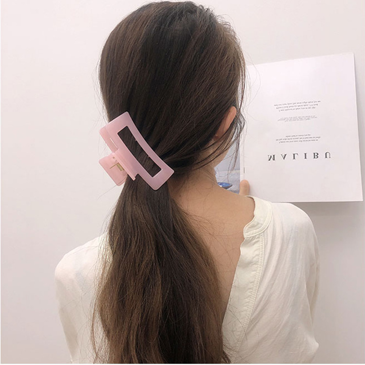 Solid Color Sugar Jelly Color Shark Clip Fresh Japanese and Korean Elegant Graceful Grip Female Bath Hairpin Card Head Jewelry Solid Color Sugar Jelly Color Shark Clip Fresh Japanese and Korean Elegant Graceful Grip Female Bath Hairpin Card Head Jewelry