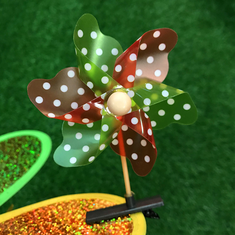 Kindergarten Windmill Hairpin Children Headwear Light-Emitting Hairpin Stall Windmill Small Hairpin Plastic Sell Germination Card
