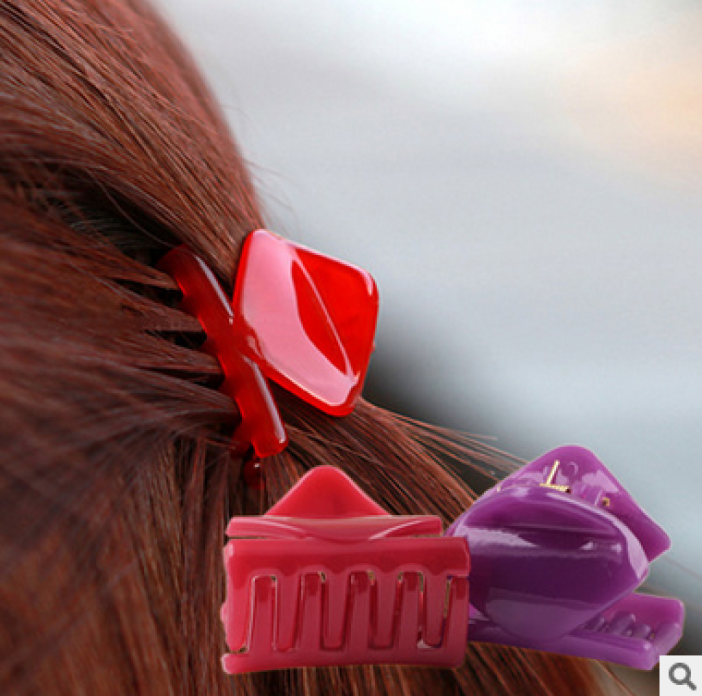 The Korean version of the diamond hairpin hair clip Liu Haijia catch top clamp side clamping card clip