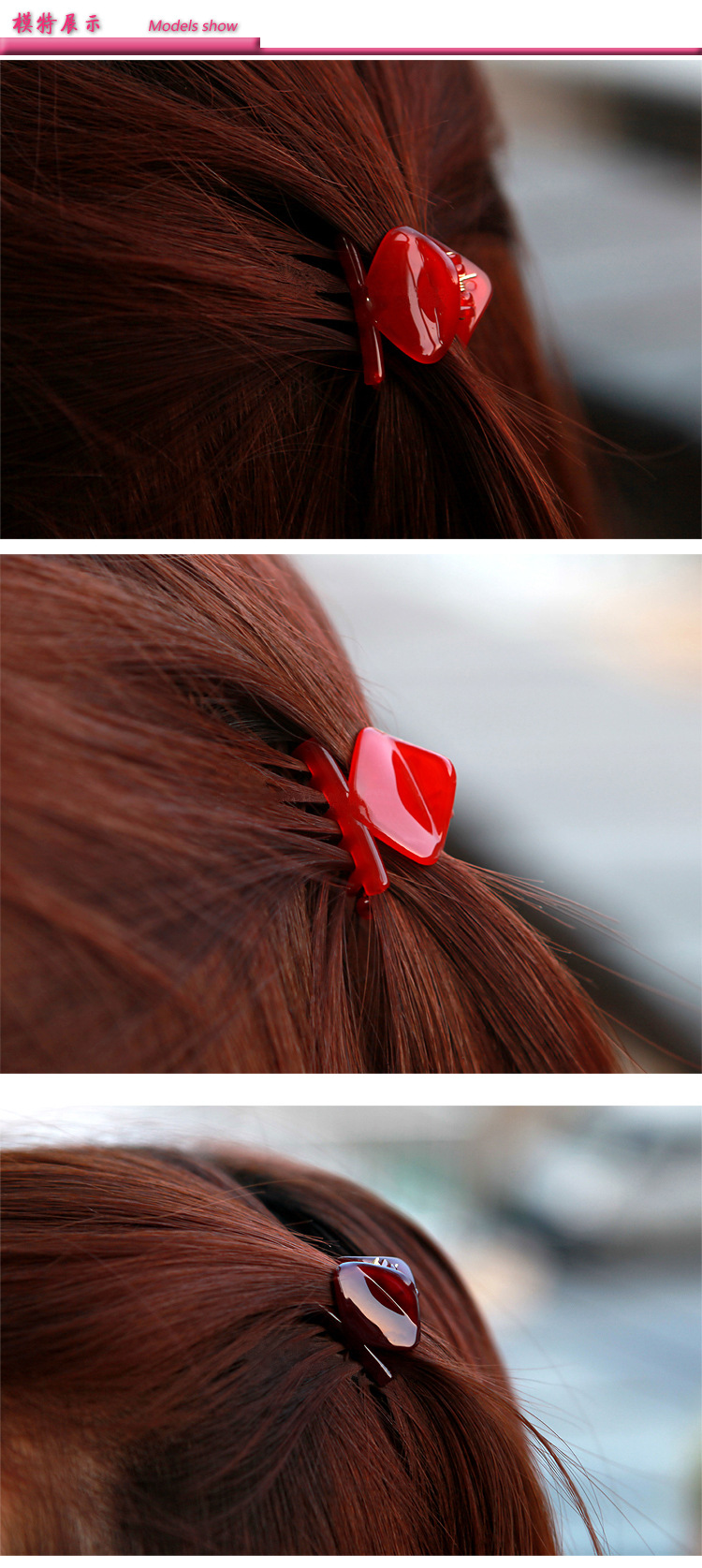 The Korean version of the diamond hairpin hair clip Liu Haijia catch top clamp side clamping card clip