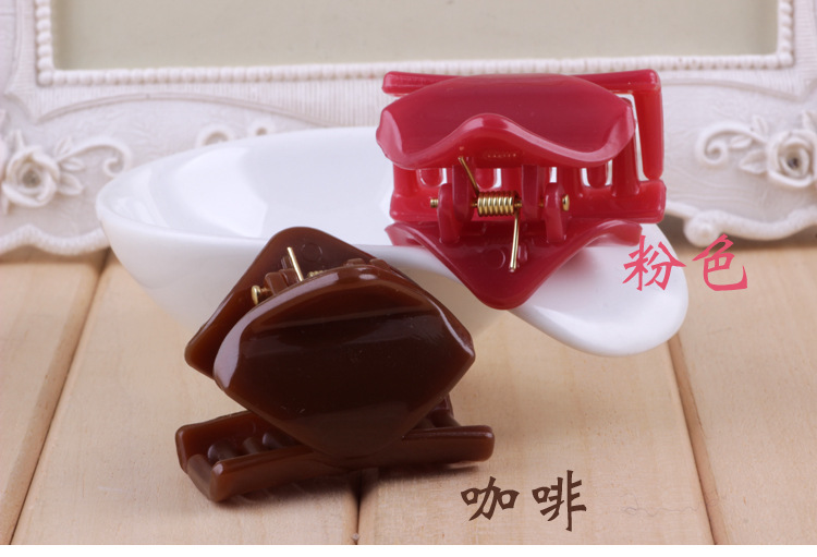 The Korean version of the diamond hairpin hair clip Liu Haijia catch top clamp side clamping card clip