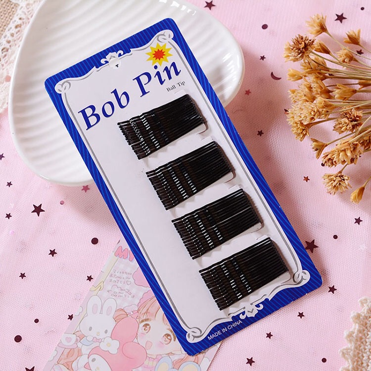 Blue Card Spray Paint Steel Wire Hairpin Black Clip Bride Hair Clip 2 Yuan Store Supply Blue Card Spray Paint Steel Wire Hairpin Black Clip Bride Hair Clip 2 Yuan Store Supply