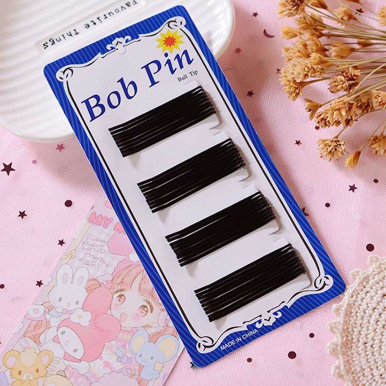 Blue Card Spray Paint Steel Wire Hairpin Black Clip Bride Hair Clip 2 Yuan Store Supply Blue Card Spray Paint Steel Wire Hairpin Black Clip Bride Hair Clip 2 Yuan Store Supply