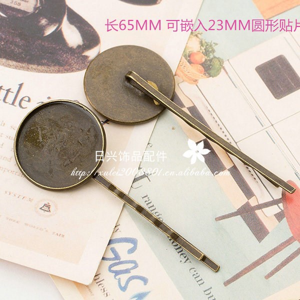 Complex Classical Copper Material Hollow Out Laminate Court Distressed Hairpin Barrettes Duck Tongue Clamp Card Side Clip Clip Clamp