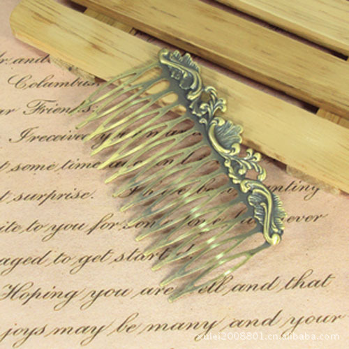 Complex Classical Copper Material Hollow Out Laminate Court Distressed Hairpin Barrettes Duck Tongue Clamp Card Side Clip Clip Clamp