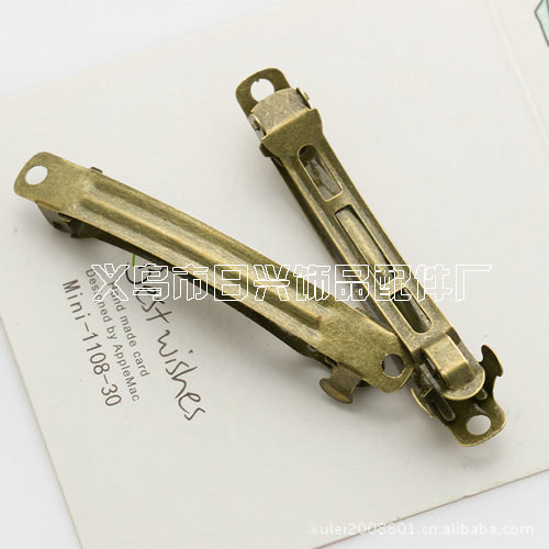 Complex Classical Copper Material Hollow Out Laminate Court Distressed Hairpin Barrettes Duck Tongue Clamp Card Side Clip Clip Clamp