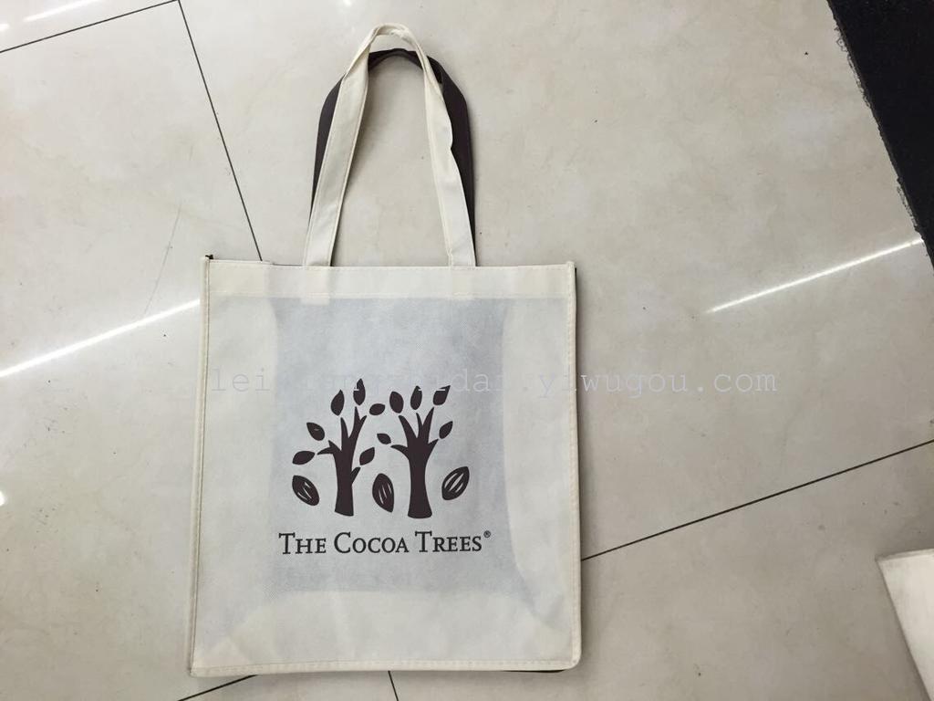 Bicolor bag nonwoven shopping bags reusable bags advertisement bags Tote shopping bag