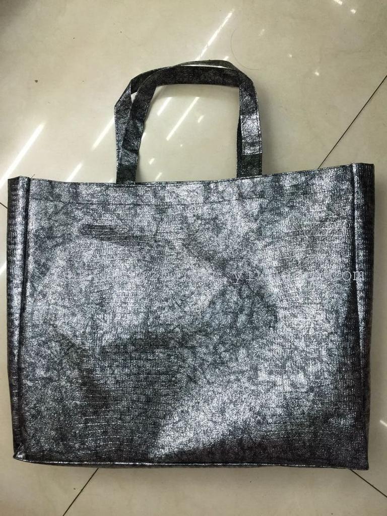 Complex aluminum embossed nonwoven shopping bags advertisement bags Tote shopping bag