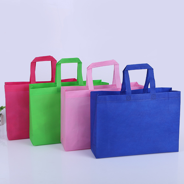 Three dimensional nonwoven tote bag spot custom supermarket shopping bags of clothing gift bags covered with film advertising green bags Three dimensional nonwoven tote bag spot custom supermarket shopping bags of clothing gift bags covered with film advertising green bags