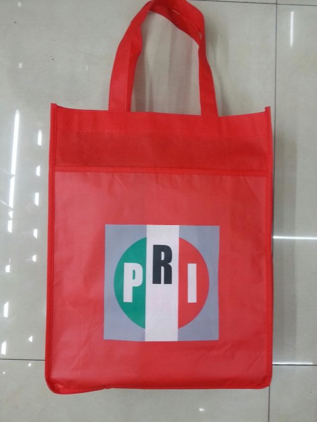 Red advertising bag nonwoven shopping bag gift bag colour shopping bags