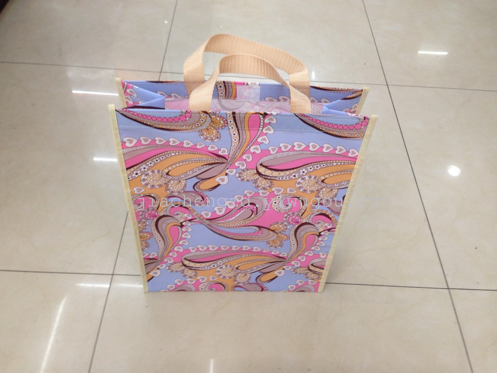 Non-woven bags non-woven aluminum laser film shoping bags, present bags non-woven fabric SPOT peritoneal bag shopping bag