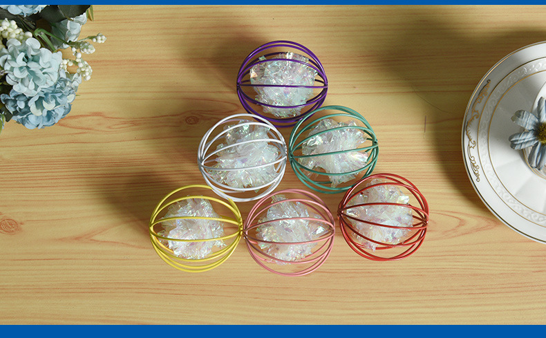 Pet Cat Toy Color Funny Cat Prisoner's Cage Ringing Paper Ball Yizhi Sound Paper Ball Laser Film Interactive Bite Toy Wholesale Pet Cat Toy Color Funny Cat Prisoner's Cage Ringing Paper Ball Yizhi Sound Paper Ball Laser Film Interactive Bite Toy Wholesale