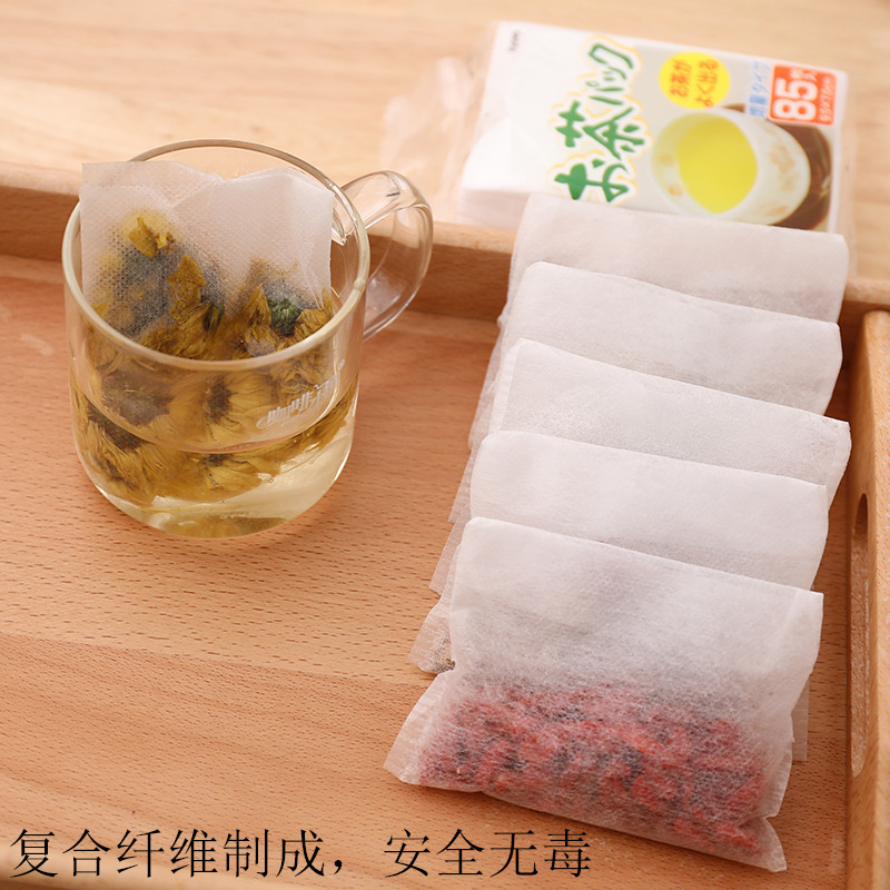 Japan Imported Disposable NonWoven Tea Bags Tea Bag Traditional Chinese Medicine Bag Flower Tea Bag Filter Bag 85 Pieces