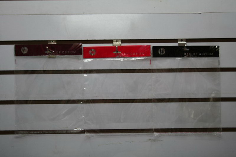 Laser film clip OPP plastic bags specifications