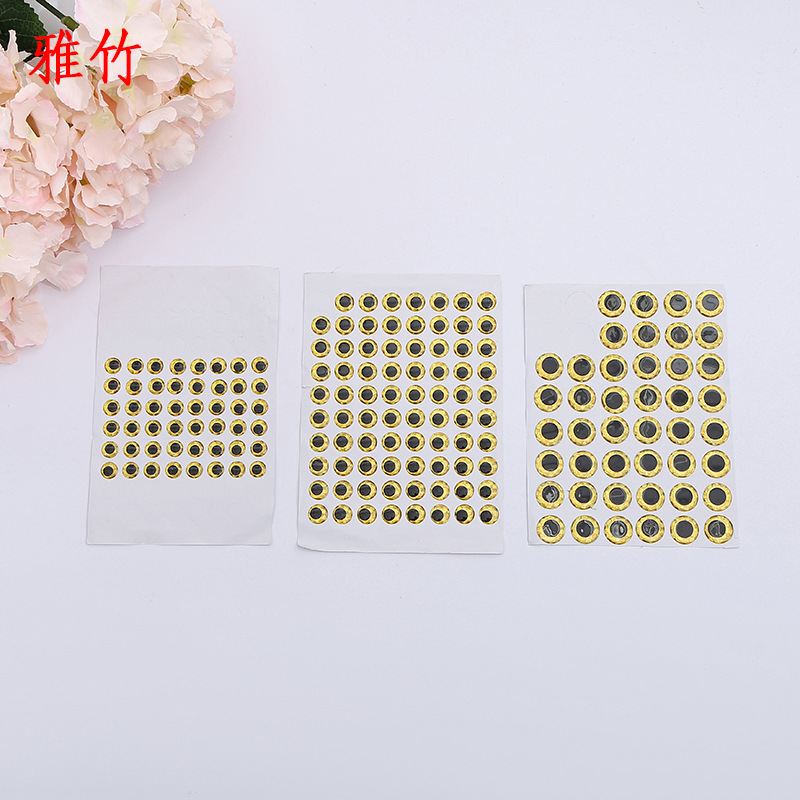Custom Eye Hard Bottom High Crystal Drops Rainbow Laser Film Eye Movement Toy Eye Accessories