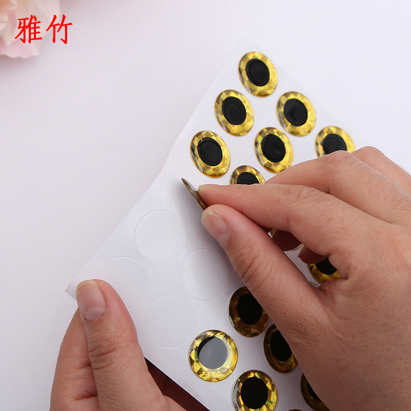Custom Eye Hard Bottom High Crystal Drops Rainbow Laser Film Eye Movement Toy Eye Accessories Custom Eye Hard Bottom High Crystal Drops Rainbow Laser Film Eye Movement Toy Eye Accessories