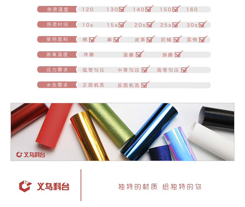 Taiwan hot - selling DIY heat transfer printing film - film laser film hot film rainbow film quality assurance.