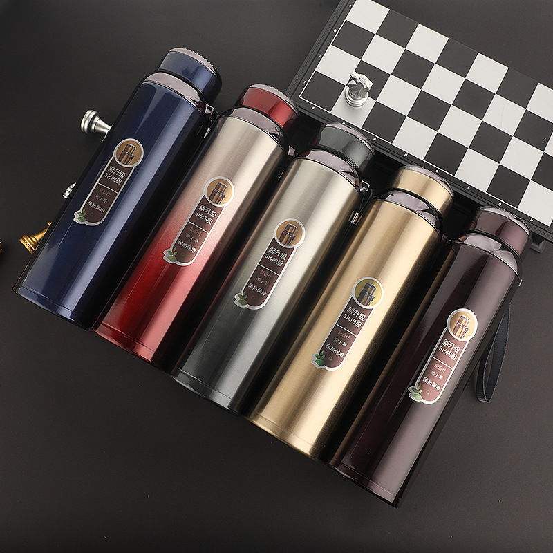 New 316 Stainless Steel Large Capacity Thermos Outdoor Portable with Rope Handle Thermal Insulation Travel Pot New 316 Stainless Steel Large Capacity Thermos Outdoor Portable with Rope Handle Thermal Insulation Travel Pot