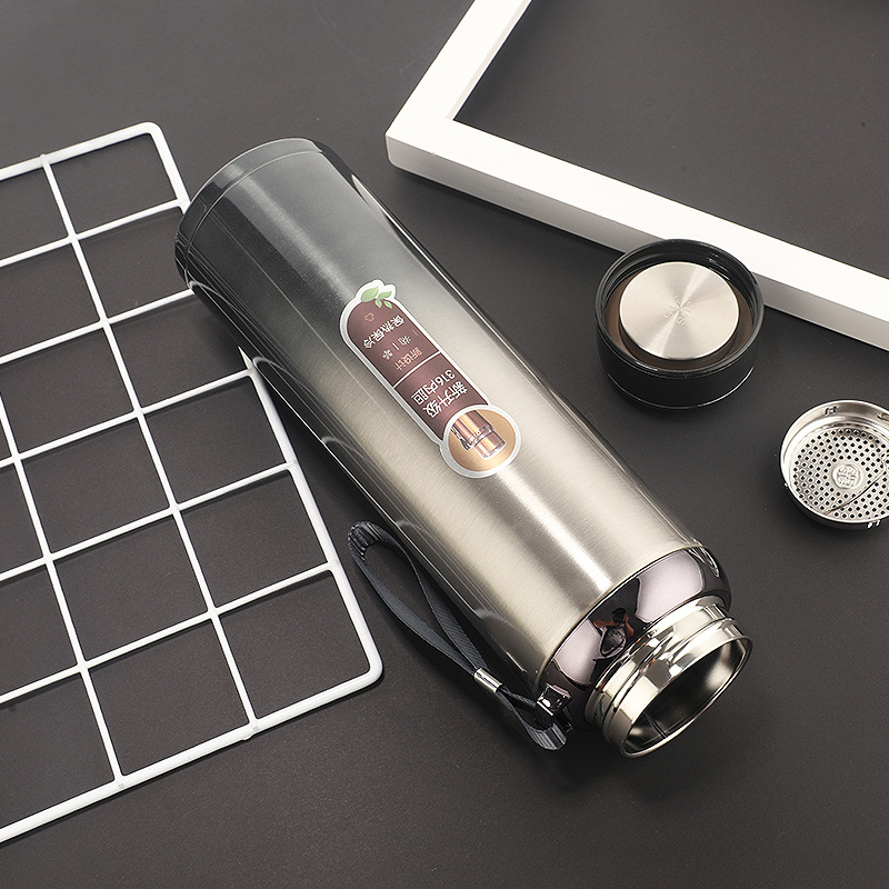New 316 Stainless Steel Large Capacity Thermos Outdoor Portable with Rope Handle Thermal Insulation Travel Pot New 316 Stainless Steel Large Capacity Thermos Outdoor Portable with Rope Handle Thermal Insulation Travel Pot