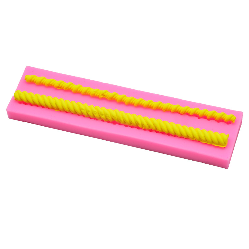 DIY Baking Tool Rope Shape French Pastry Cake Fondant Mold Aromatherapy Gypsum Decorative Silicone Mold DIY Baking Tool Rope Shape French Pastry Cake Fondant Mold Aromatherapy Gypsum Decorative Silicone Mold