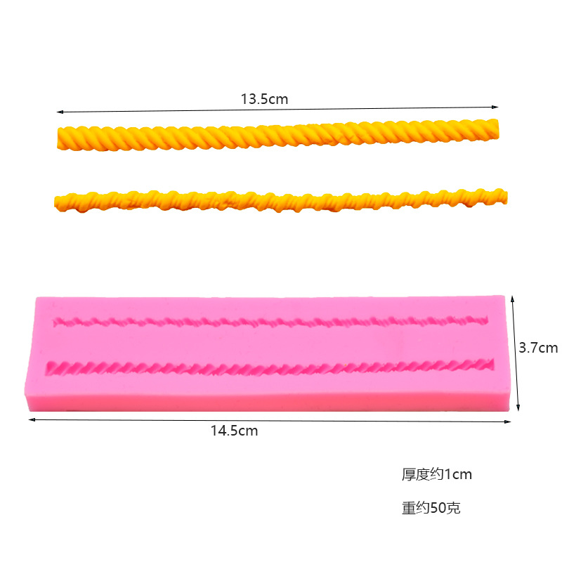 DIY Baking Tool Rope Shape French Pastry Cake Fondant Mold Aromatherapy Gypsum Decorative Silicone Mold DIY Baking Tool Rope Shape French Pastry Cake Fondant Mold Aromatherapy Gypsum Decorative Silicone Mold