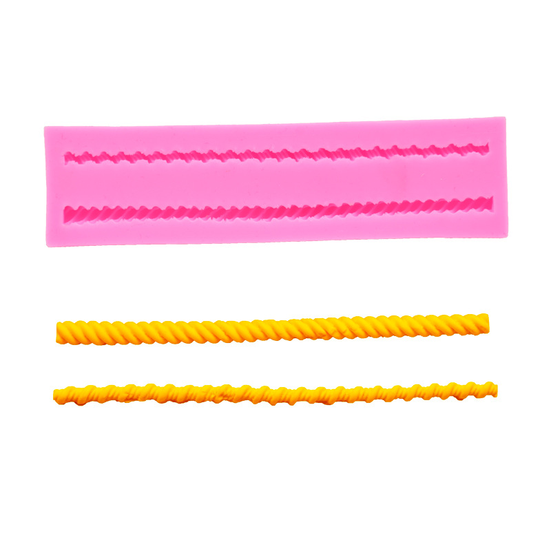 DIY Baking Tool Rope Shape French Pastry Cake Fondant Mold Aromatherapy Gypsum Decorative Silicone Mold DIY Baking Tool Rope Shape French Pastry Cake Fondant Mold Aromatherapy Gypsum Decorative Silicone Mold