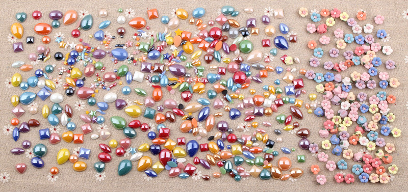 Watermelon Strawberry Cake Orange DIY Acrylic Graffiti Accessories DIY Children's Hair Clip Hair Rope Rubber Band Material