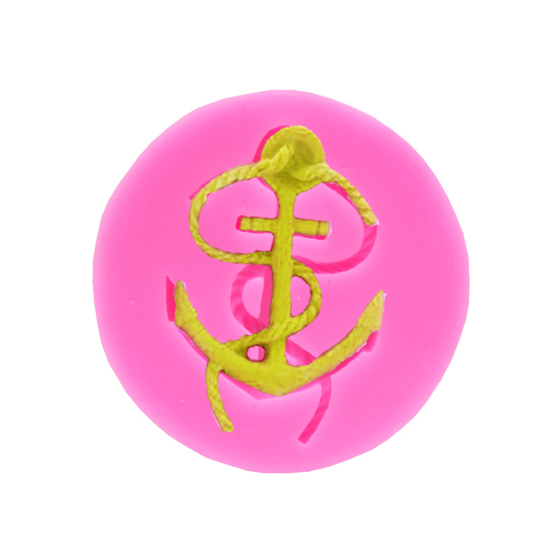 DIY mold boat anchor rope silicone mold chocolate cake mold turn sugar cake decorative mold DIY mold boat anchor rope silicone mold chocolate cake mold turn sugar cake decorative mold