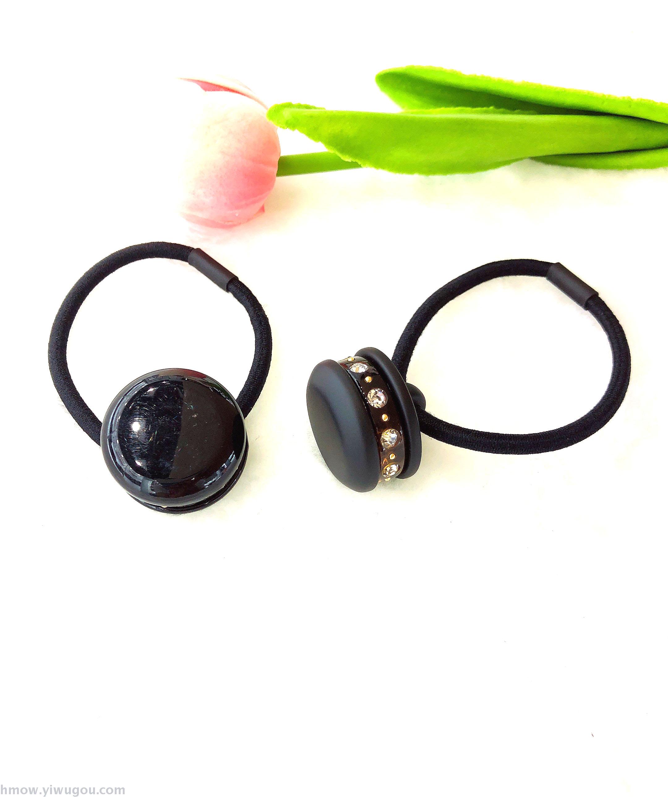 South Korea Hot style place Stall Hair Hoop Three layer Sandwich cake Set diamond high-grade rubber band ball hair rope hair ring