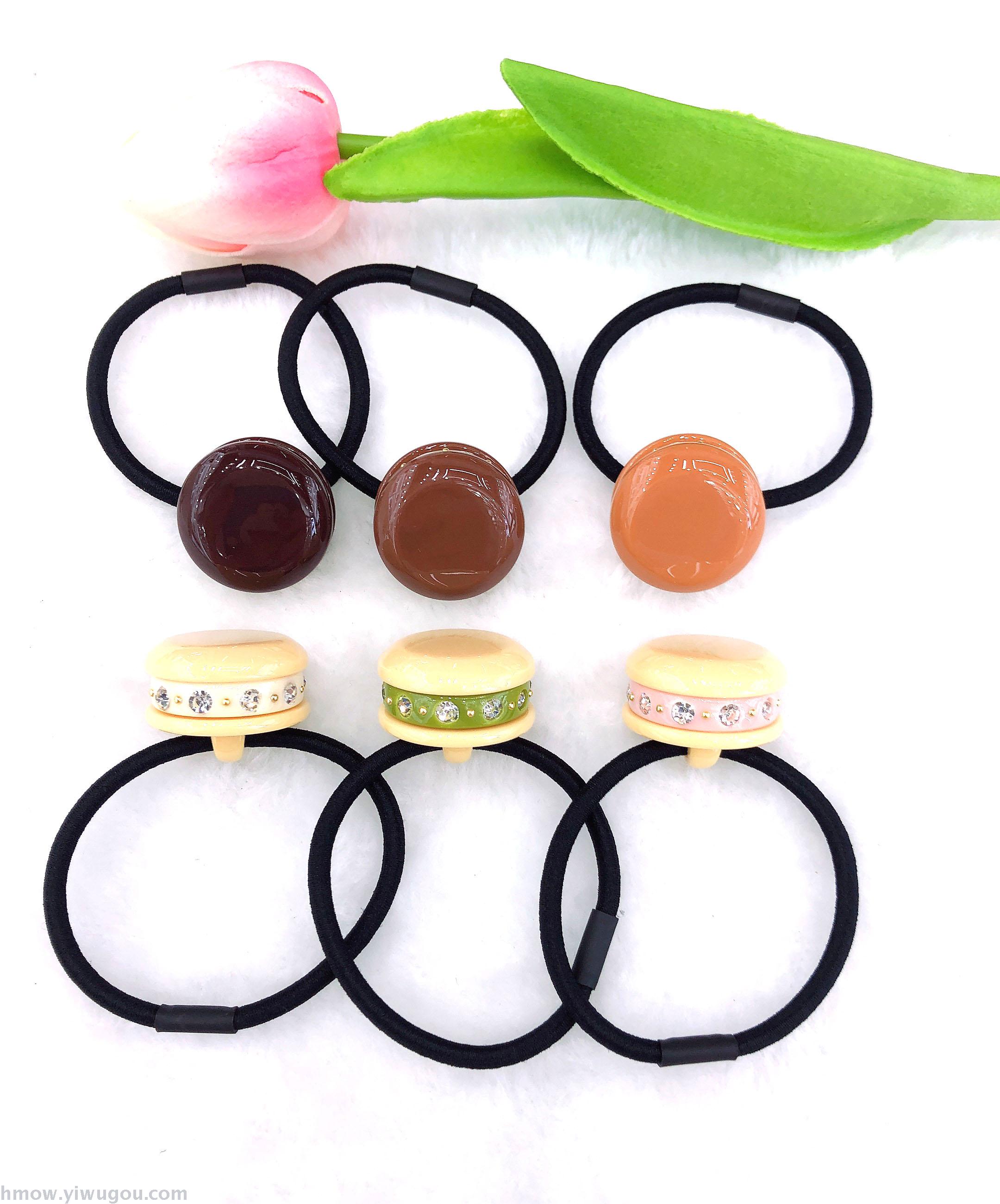 South Korea hot style Stall hair Hoop Women three layer Sandwich cake with diamond hair rope simple tie hair band hair ring