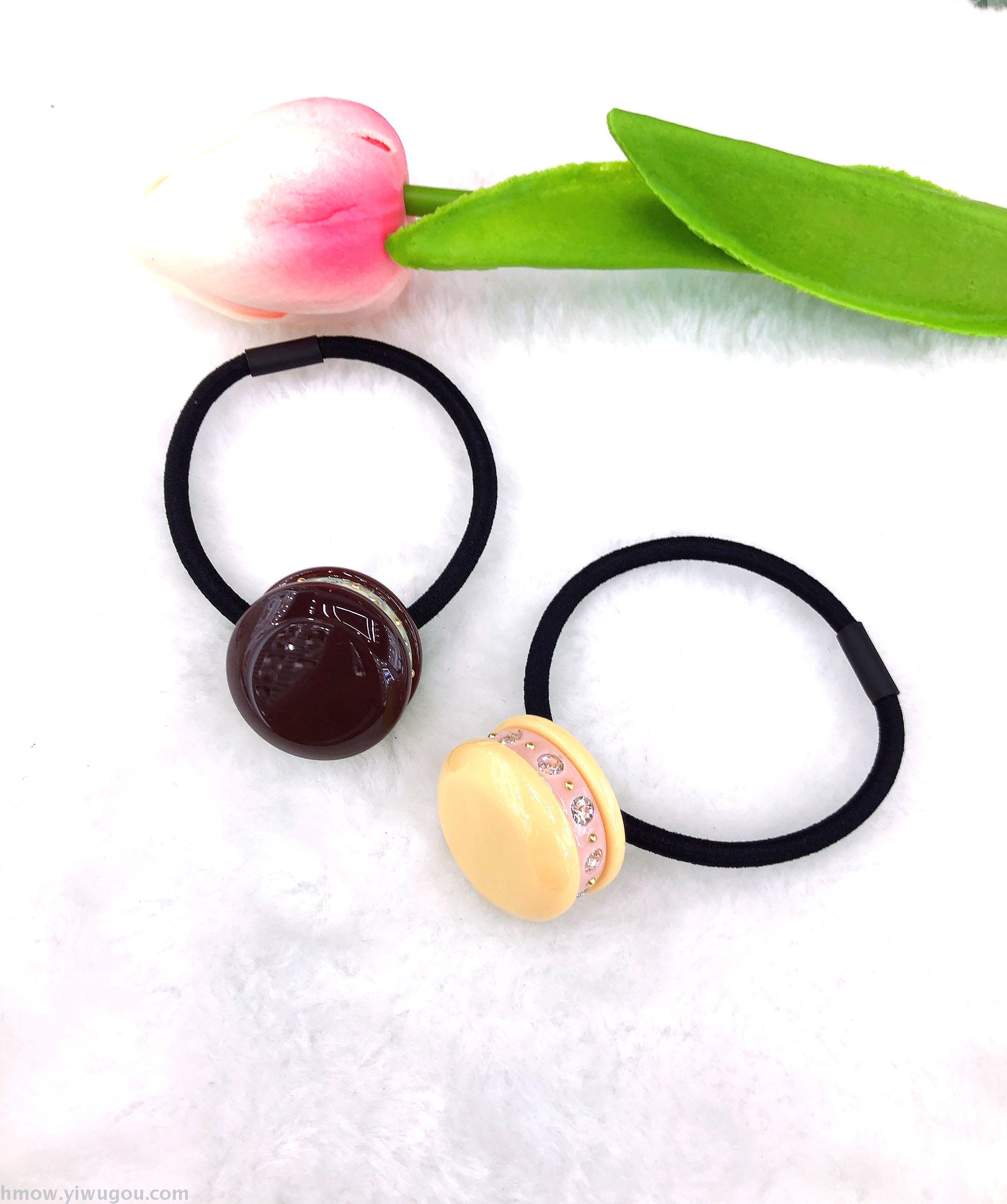 South Korea hot style Stall hair Hoop Women three layer Sandwich cake with diamond hair rope simple tie hair band hair ring