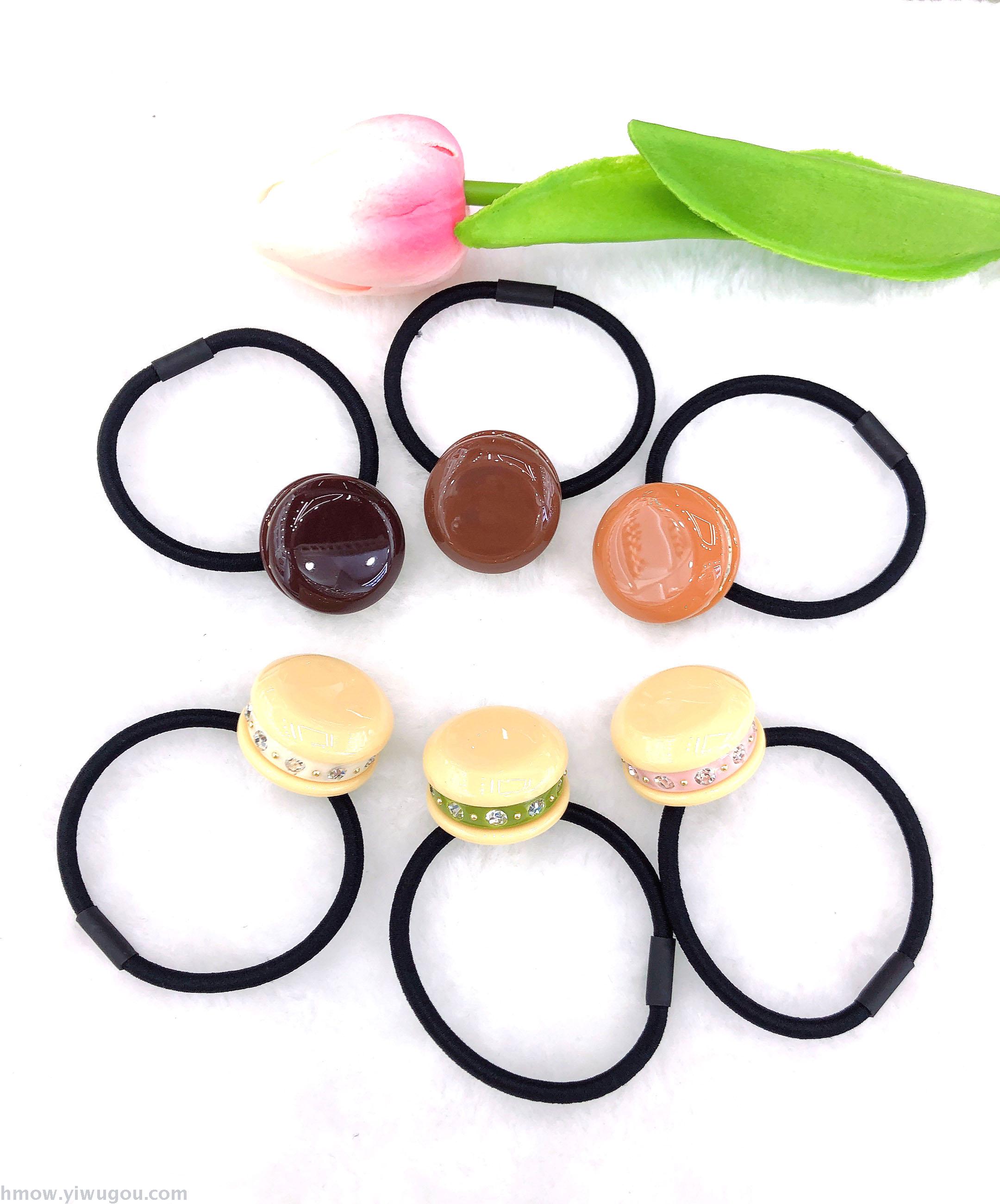 South Korea hot style Stall hair Hoop Women three layer Sandwich cake with diamond hair rope simple tie hair band hair ring