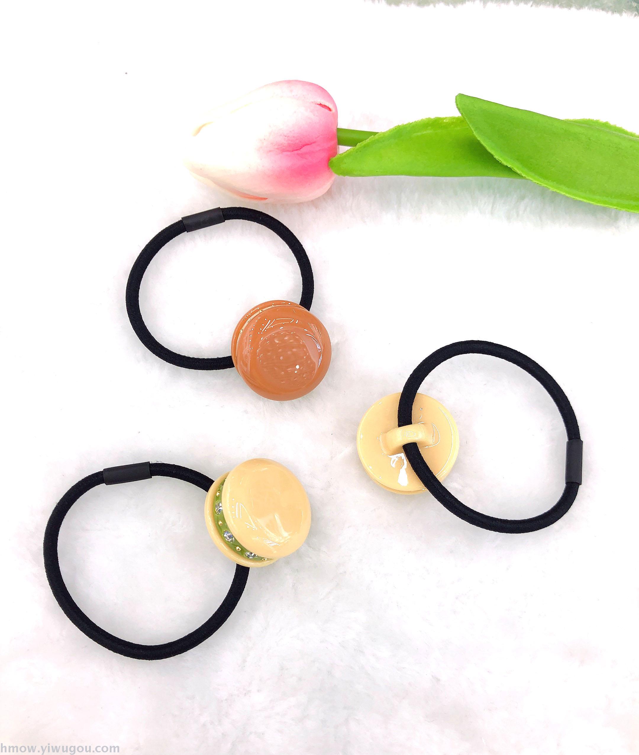 South Korea hot style Stall hair Hoop Women three layer Sandwich cake with diamond hair rope simple tie hair band hair ring